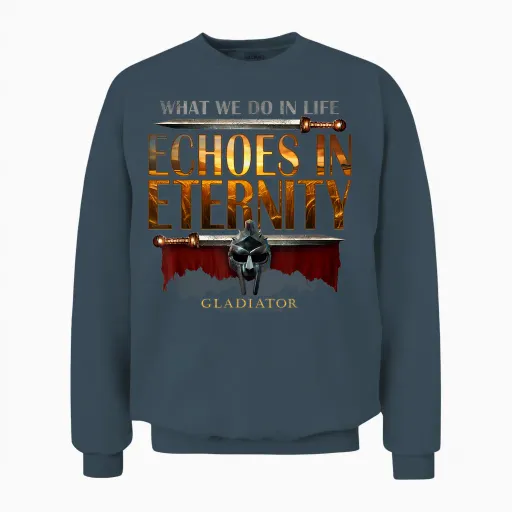 Gladiator Echoes in Eternity Unisex Sweatshirt - Dark Heather