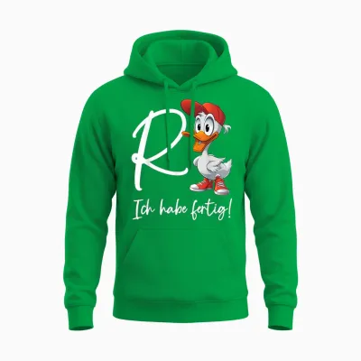 Groovige Rente Ente Rentner R Ente Lustig Ruhestand Pension Unisex Hoodie - Irish Green