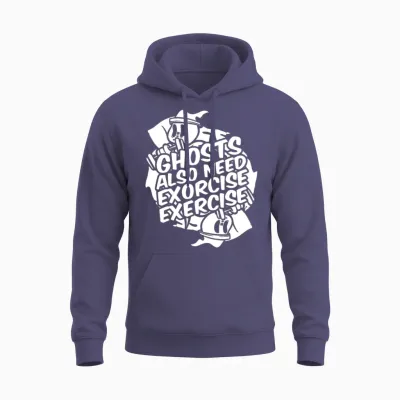 Halloween Funny Unisex Hoodie - Heather Sport Dark Navy