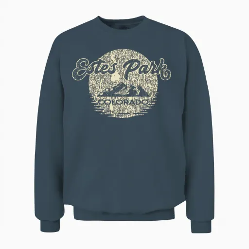 Estes Park Colorado Rocky Mountains National Park Unisex Sweatshirt in Dark Heather