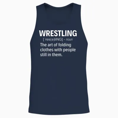 Funny Wrestling Definition Unisex Tank Top - Navy