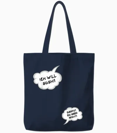 Schwangerschaft Verkünden, Werdende Mama, Schwangere Mutter Tote Bags - Navy