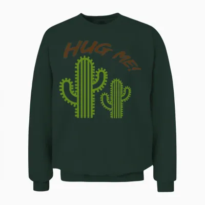Cactus Retro Unisex Sweatshirt - Forest