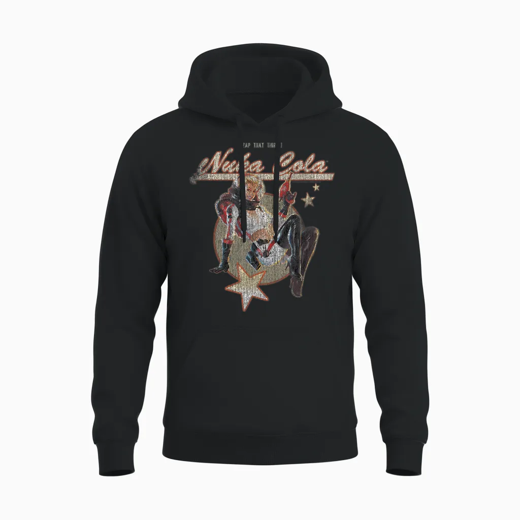 Fallout Video Game Retro Nuka Cola Ad Unisex Hoodie in Black