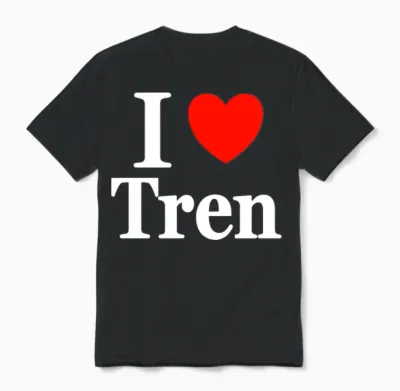 I Love Tren Body Building Lovers Unisex T-Shirt - Black