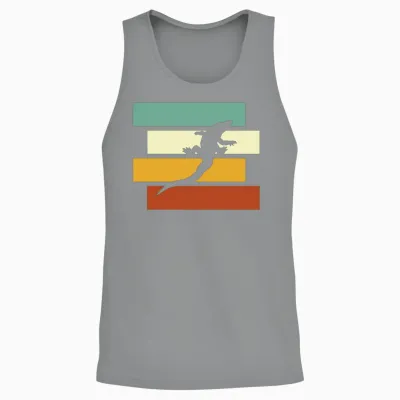 Crocodile Retro Unisex Tank Top - Sport Grey