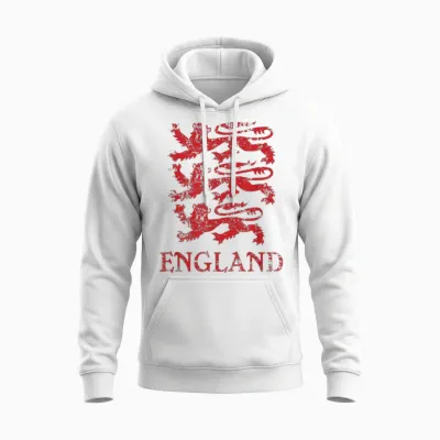 England-Löwen-Symbol Englischer Stolz Unisex Hoodie - White