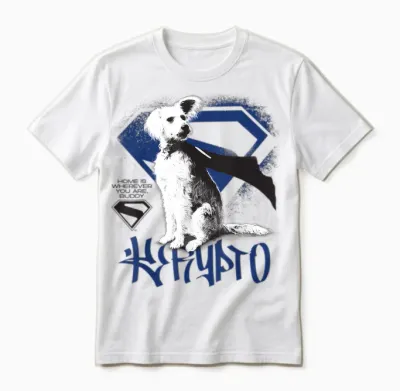 Supergirl 2026 Krypto Graffiti Unisex T-Shirt - White