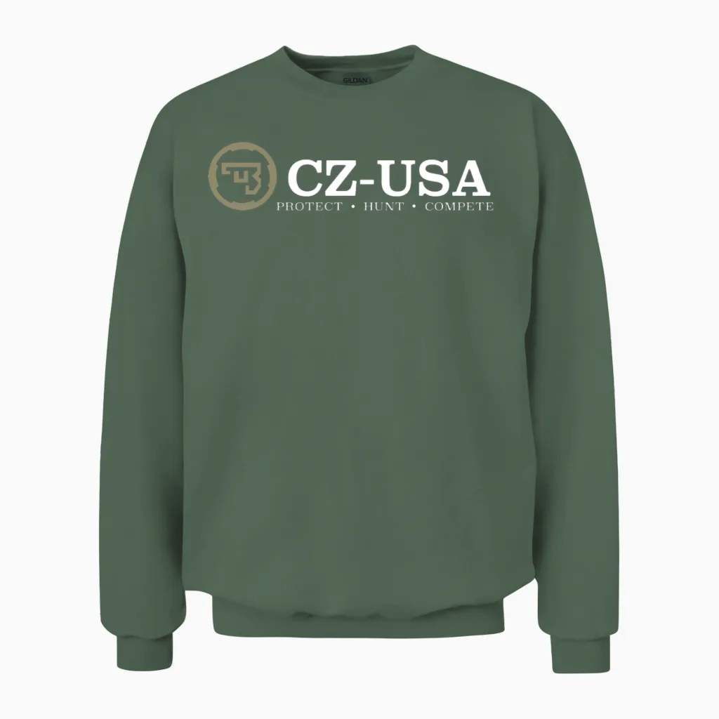 Cz Ceska Zbrojovka Polo Blackwater Protect Unisex Sweatshirt in Military Green