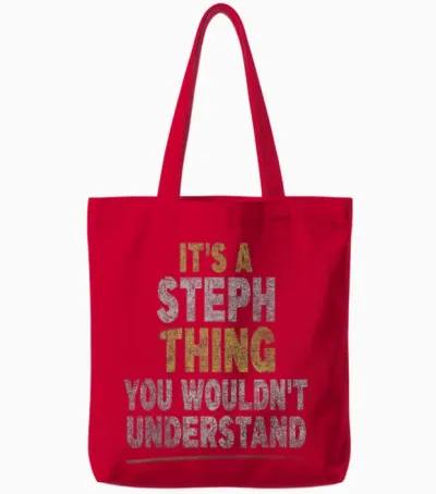 C'est Un Truc De Steph (vous Ne Comprendriez Pas) Stephanie Steph Tote Bags - Red