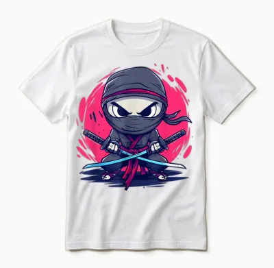 Bunter Ninja I Ninja Für Kinder Unisex T-Shirt - White