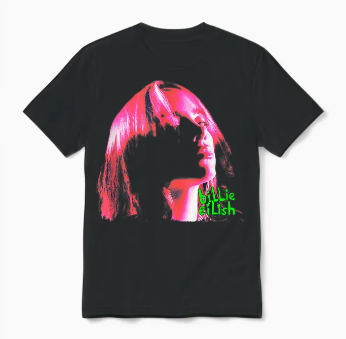 Official Billie Eilish Photographic Unisex T-Shirt in Black