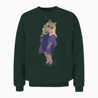 Kinder the Muppets Miss Piggy Classic Unisex Sweatshirt - Forest