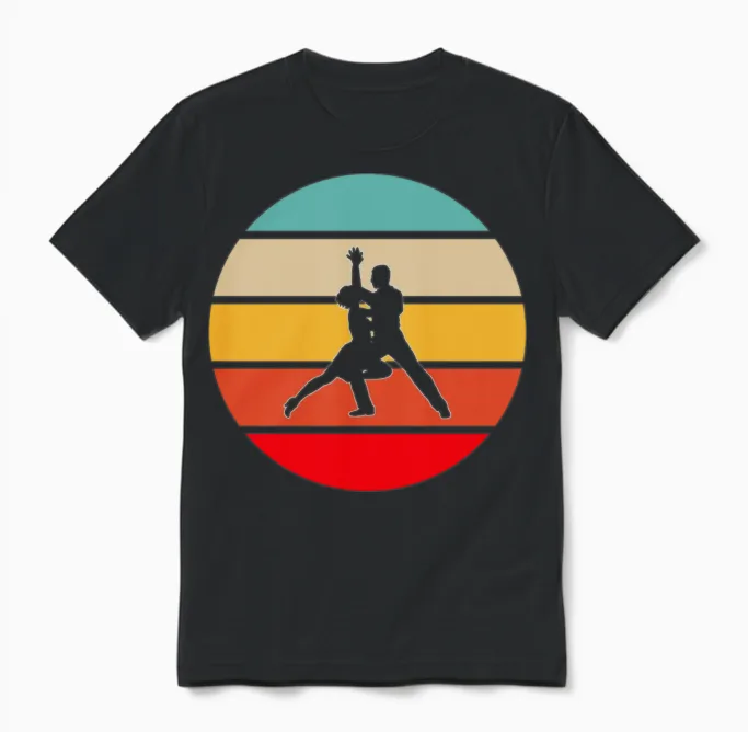 Dance Retro Unisex T-Shirt in Black