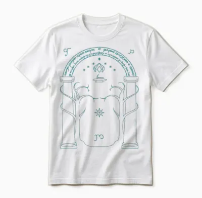 The Lord of the Rings Doors of Durin Unisex T-Shirt - White
