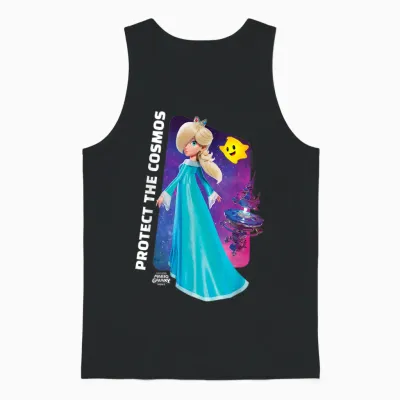 The Super Mario Galaxy Movie Rosalina Protect the Cosmos Unisex Tank Top - Black