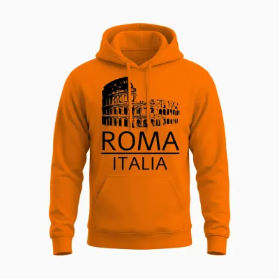 Roma Italia Unisex Hoodie - Safety Orange