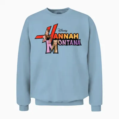 Disney Channel Hannah Montana Logo Unisex Sweatshirt - Light Blue