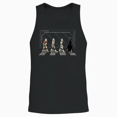 Star Wars Classic Darth Vader & Stormtroopers Abbey Road Unisex Tank Top - Black