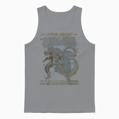 Star Wars Mandalorian Comic Unisex Tank Top - Sport Grey