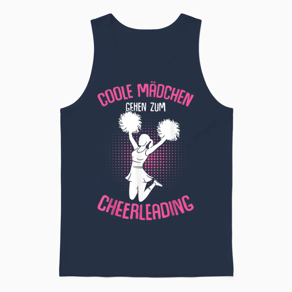 Coole Mädchen Gehen Zum Cheerleading Cheerleader Cheer Unisex Tank Top in Navy