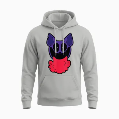 Poppy Playtime Catnap Weht Roten Rauch Unisex Hoodie - Ash