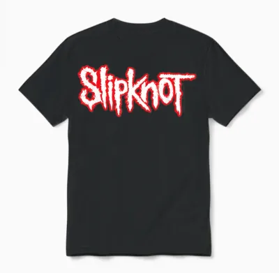 Slipknot Official Basic Logo Short Sleeve Unisex T-Shirt - Black