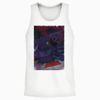 Kids Poppy Playtime Catnap Red Smoke Unisex Tank Top - White