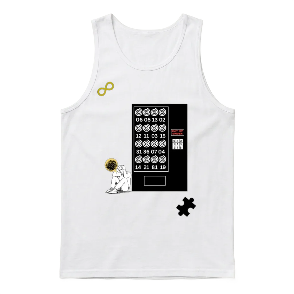 Out of Order Vending Machine Unisex Tank Top - White