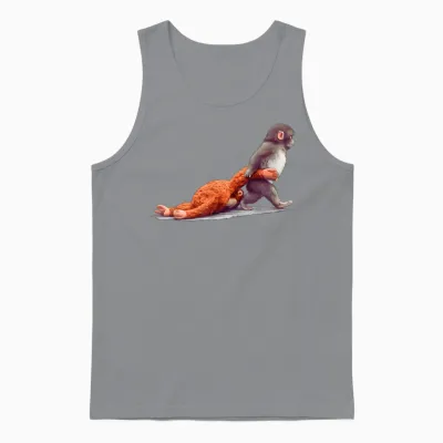 Monkey Punch Baby Graphic Little Punch Big Love Unisex Tank Top - Sport Grey