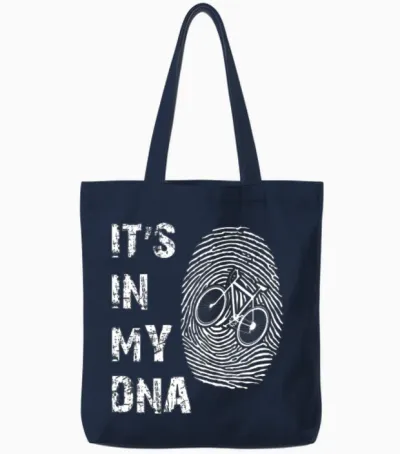 It S in My Dna Presents for Bike Lovers Gifts Tote Bags - Navy