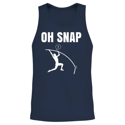 Pole Vaulting Funny Pole Vault Unisex Tank Top - Navy