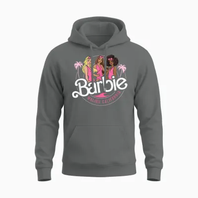 Barbie — Logo Der Malibu California Group Unisex Hoodie - Graphite Heather