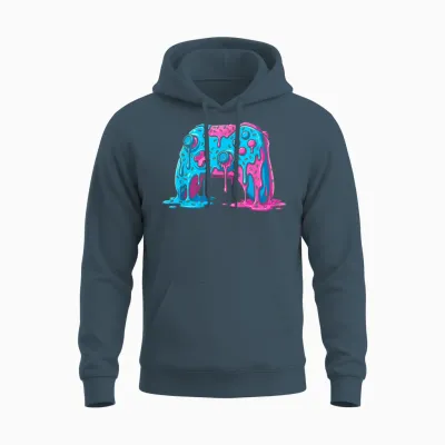 Drip Gamer Controller Boys Video Game Retro Gaming Unisex Hoodie - Dark Heather