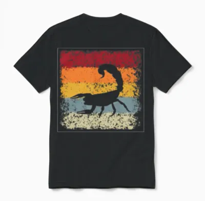 Scorpio Retro Unisex T-Shirt - Black