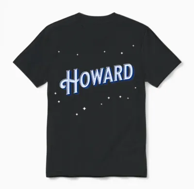 Howard Name Personalised Unisex T-Shirt - Black