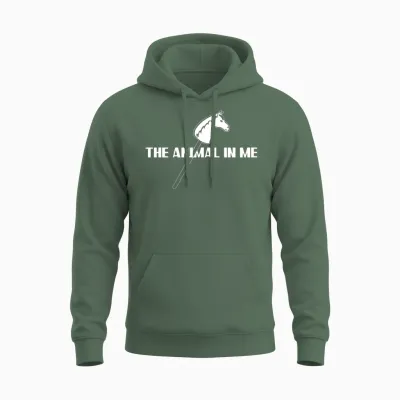 Hobby Horsing Joke Hobby Horse Unisex Hoodie - Military Green