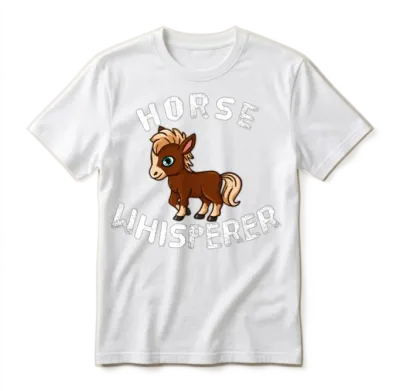 Horse Lover Horse Whisperer Horse Back Riding Unisex T-Shirt - White