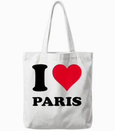 J'aime Paris T-Shirt, White, S Tote Bags - White