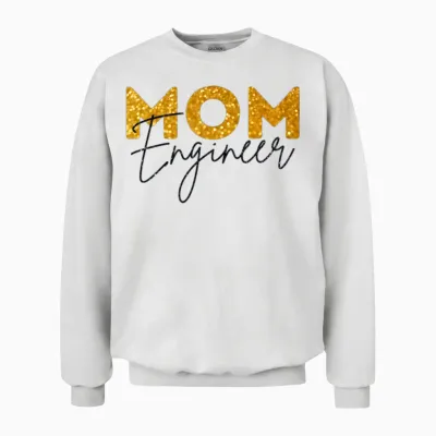 Mom Engineer Unisex Sweatshirt - White