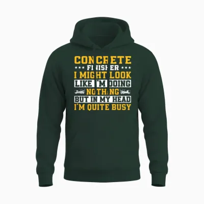 Funny Concrete Finisher Unisex Hoodie - Forest