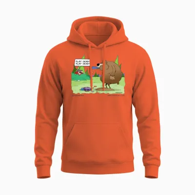 Play Dead! Play Dead! Unisex Hoodie - Orange