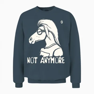 Not Anymore Horse Unisex Sweatshirt - Dark Heather