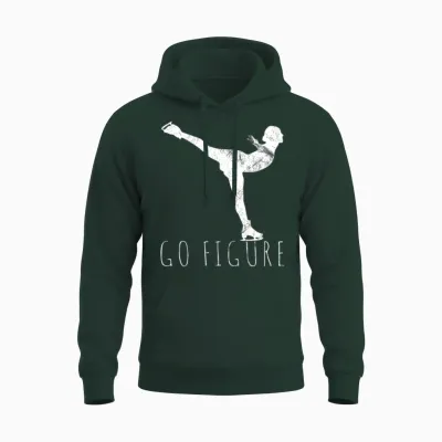 Figure Skating Figure Unisex Hoodie - Forest