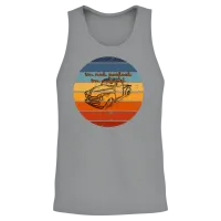 Retro Car — Cars & Muscle Unisex Tank Top - Sport Grey – 2