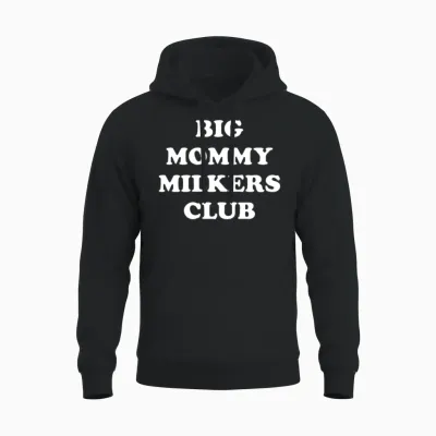 Big Mommy Milkers Club Unisex Hoodie - Black