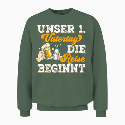 Erster Vatertag Unisex Sweatshirt - Military Green