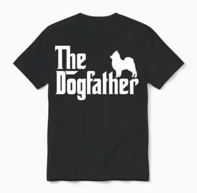 The Pomeranian Dog Father Unisex T-Shirt - Black