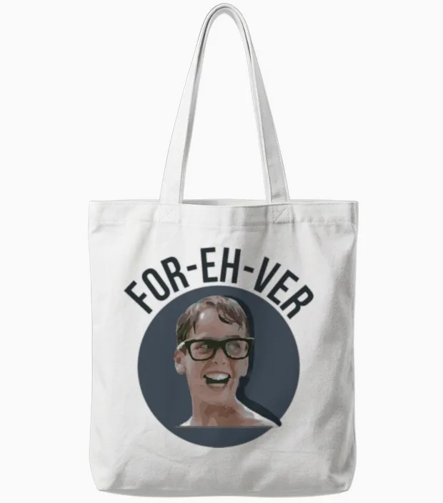 Forever the Sandlot Tote Bags in White