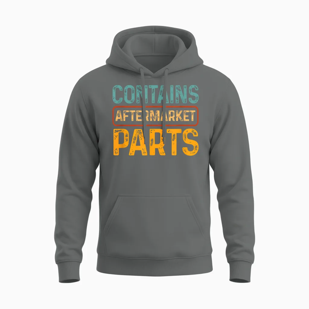 Bionic Aftermarket Parts Design - Knee and Hip Replacement T-Shirt Small Unisex Hoodie in Graphite Heather